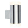 Blooma Robigo Stainless steel effect Mains-powered LED Outdoor Wall light