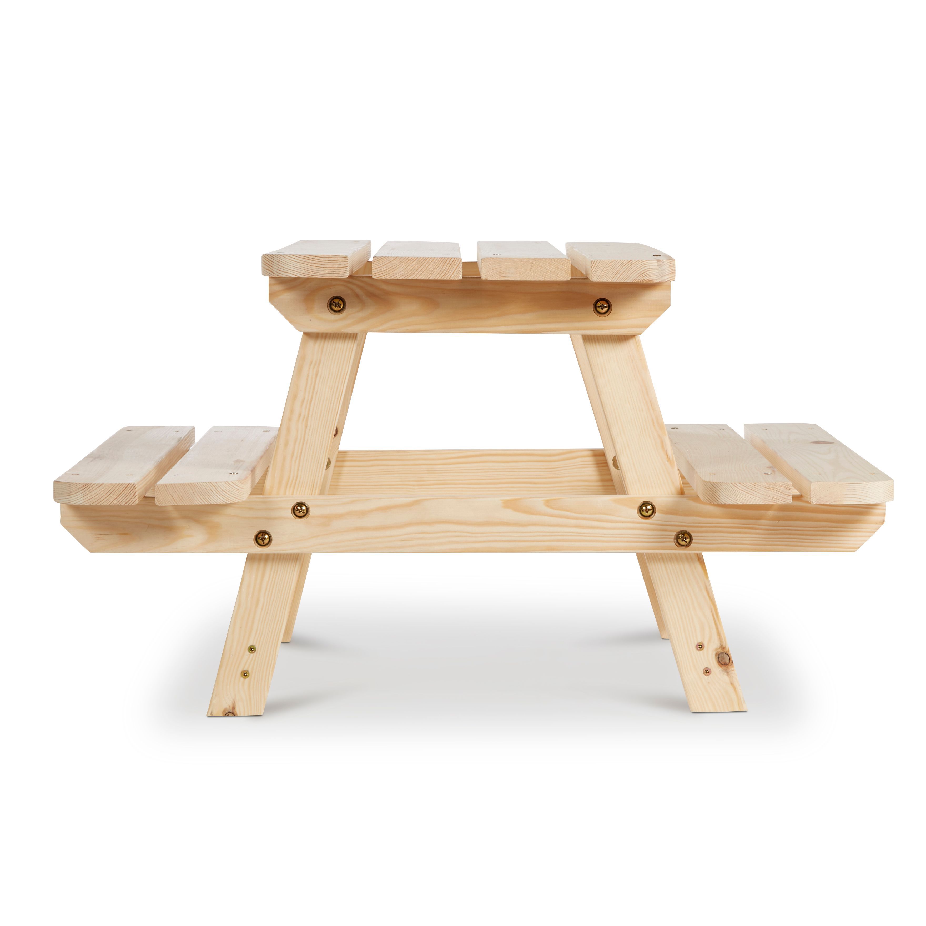 Blooma Rockall Kids White Wooden 4 seater Table