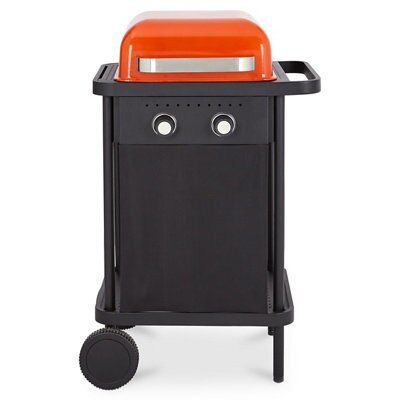Blooma Rockwell 200 Black & orange 2 burner Gas BBQ