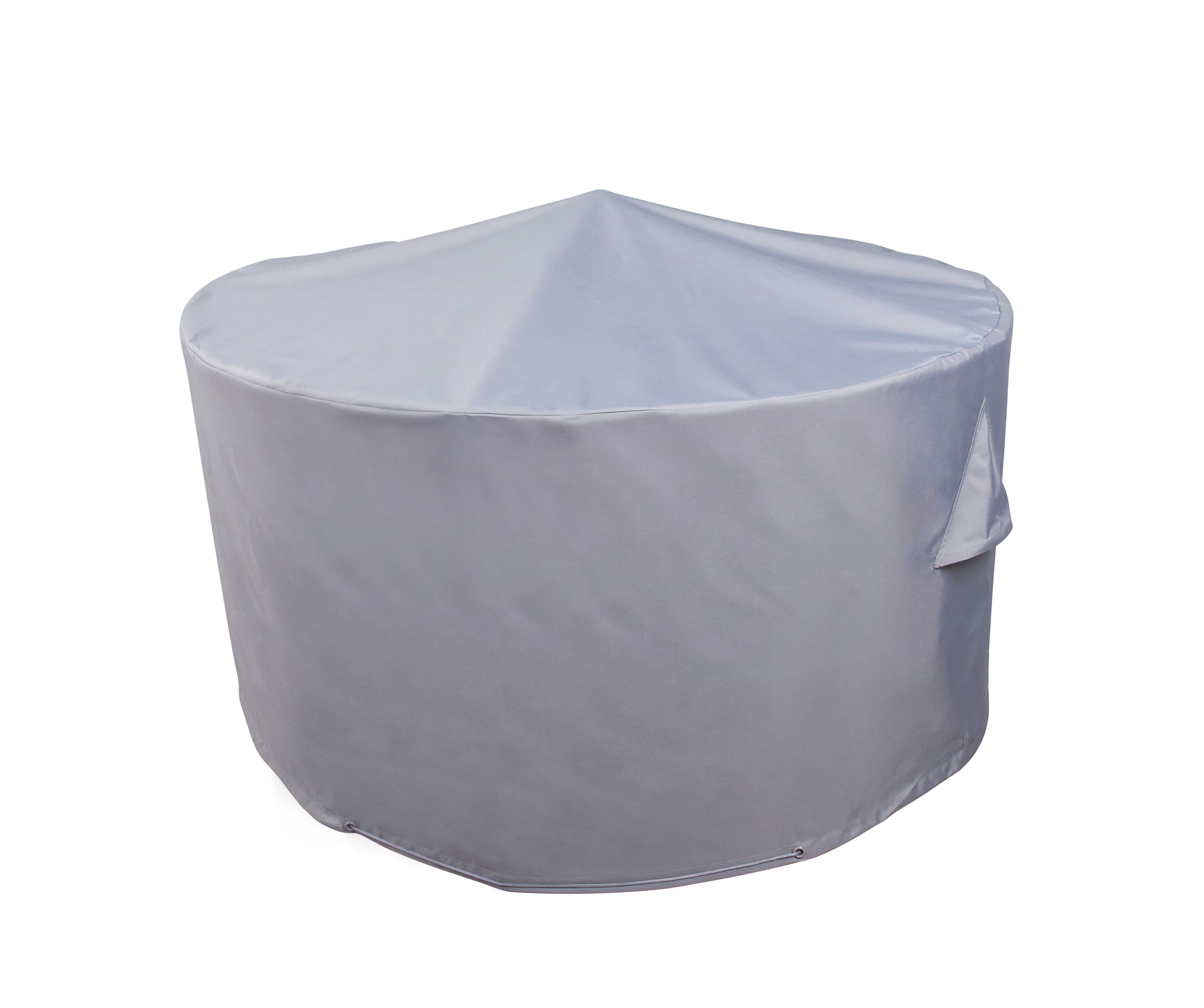 Blooma Round Grey Round Table cover 60cm(H) 120cm(W) 120cm(Dia) 120cm (L) DIY at B&Q