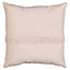 Blooma Rural Blush pink Fringed Outdoor Cushion (L)50cm x (W)50cm