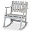 Blooma Rural Wooden Grey Rocking Chair