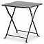 Blooma Saba Anthracite Metal Foldable Table