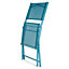 Blooma Saba Metal Biscay blue Foldable Chair