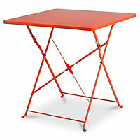 Blooma Saba Vermillion Metal 2 seater Table & chair set