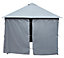 Blooma Shamal Grey Square Gazebo tent (H) 2.7m (W) 3m (D) 3m