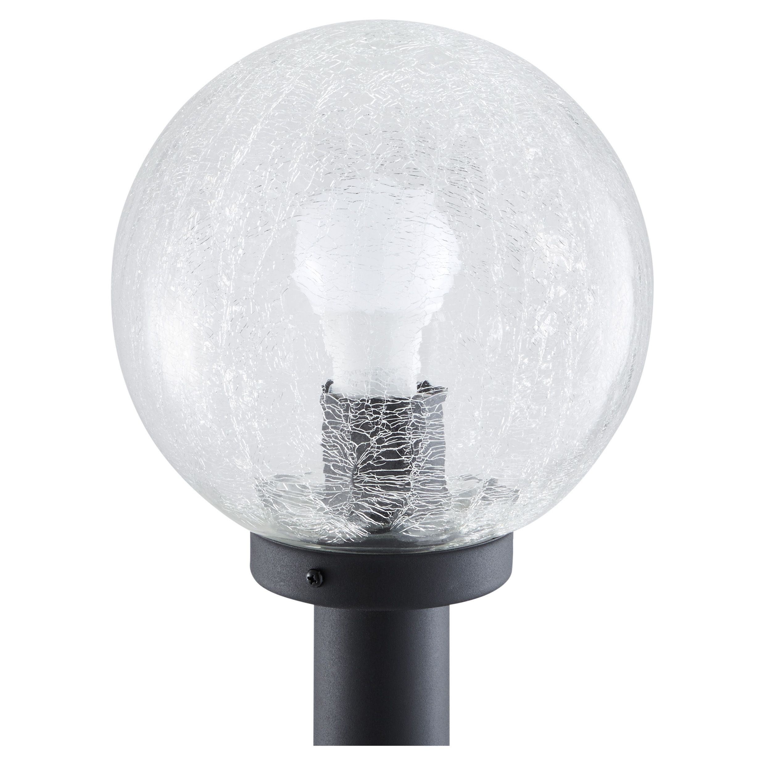 Blooma Sherbrooke Ball Black Mains-powered 1 lamp Halogen Outdoor Post lantern (H)1000mm