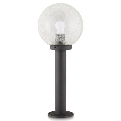 Blooma Sherbrooke Ball Black Mains-powered 1 lamp Halogen Outdoor Post light (H)500mm