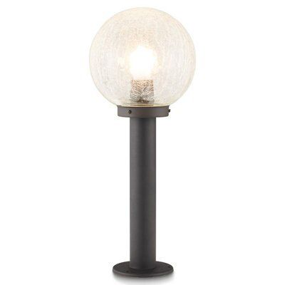 Blooma Sherbrooke Ball Black Mains-powered 1 lamp Halogen Outdoor Post light (H)500mm