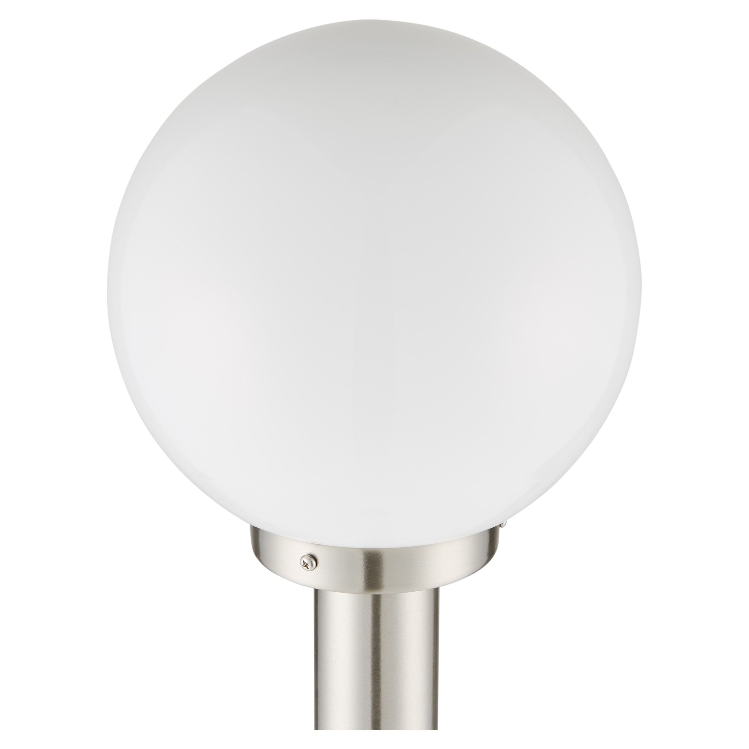 Blooma Sherbrooke Ball Chrome Silver effect Mains-powered 1 lamp Halogen Outdoor Post light (H)1000mm