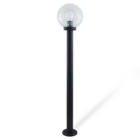 Blooma Sherbrooke Black Mains-powered 1 lamp Halogen Post lantern (H)1000mm