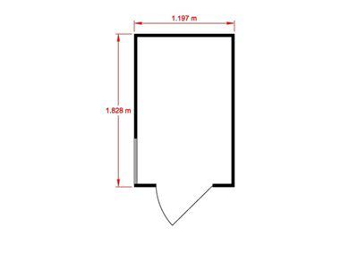 Blooma Shiplap 6x4 ft Apex Green Wooden Shed & 1 window