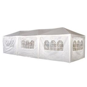 Blooma Skye White Rectangular Gazebo tent (H) 2.66m (W) 8.93m (D) 3m