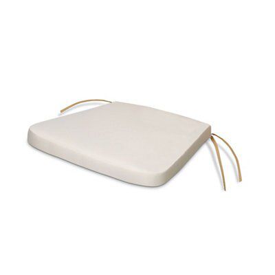 Blooma Sofia Birch Plain Square Seat pad (L)40cm x (W)40cm