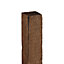 Blooma Square Wooden Fence post (H)2.4m (W)75mm