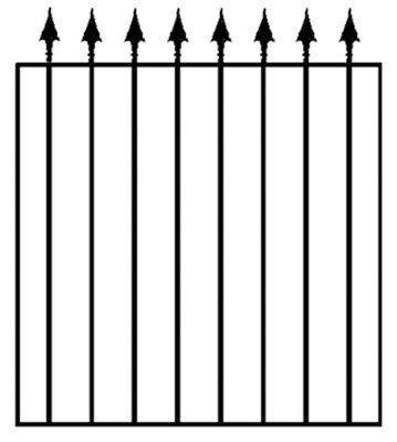 Blooma Steel Spear top Gate, (H)0.93m (W)0.81m