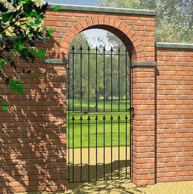 Blooma Steel Spear top Gate, (H)1.8m (W)0.81m