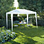 Blooma Suhali White Rectangular Gazebo tent (H) 2.45m (W) 3m (D) 2m