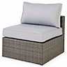 Blooma Sulana Grey Metal 6 seater Garden furniture set