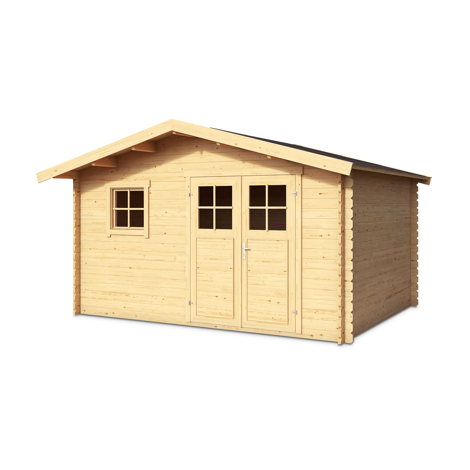 Blooma Taman Tongue & groove 12x12 ft Apex Wooden Kiln dried Shed & 1 window