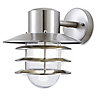 Blooma Tanakee Silver effect Mains-powered Halogen Outdoor Wall light