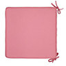 Blooma Tiga Pink Seat pad, Pack of 4 (L)40cm x (W)40cm