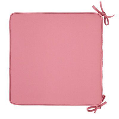 Blooma Tiga Pink Seat pad, Pack of 4 (L)40cm x (W)40cm