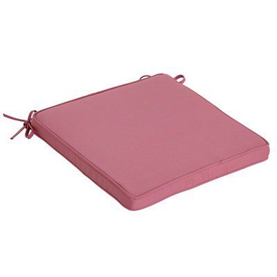 Blooma Tiga Pink Seat pad, Pack of 4 (L)40cm x (W)40cm