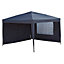 Blooma Tudy pop up Grey Square Gazebo tent (H) 2.6m (W) 3m (D) 3m