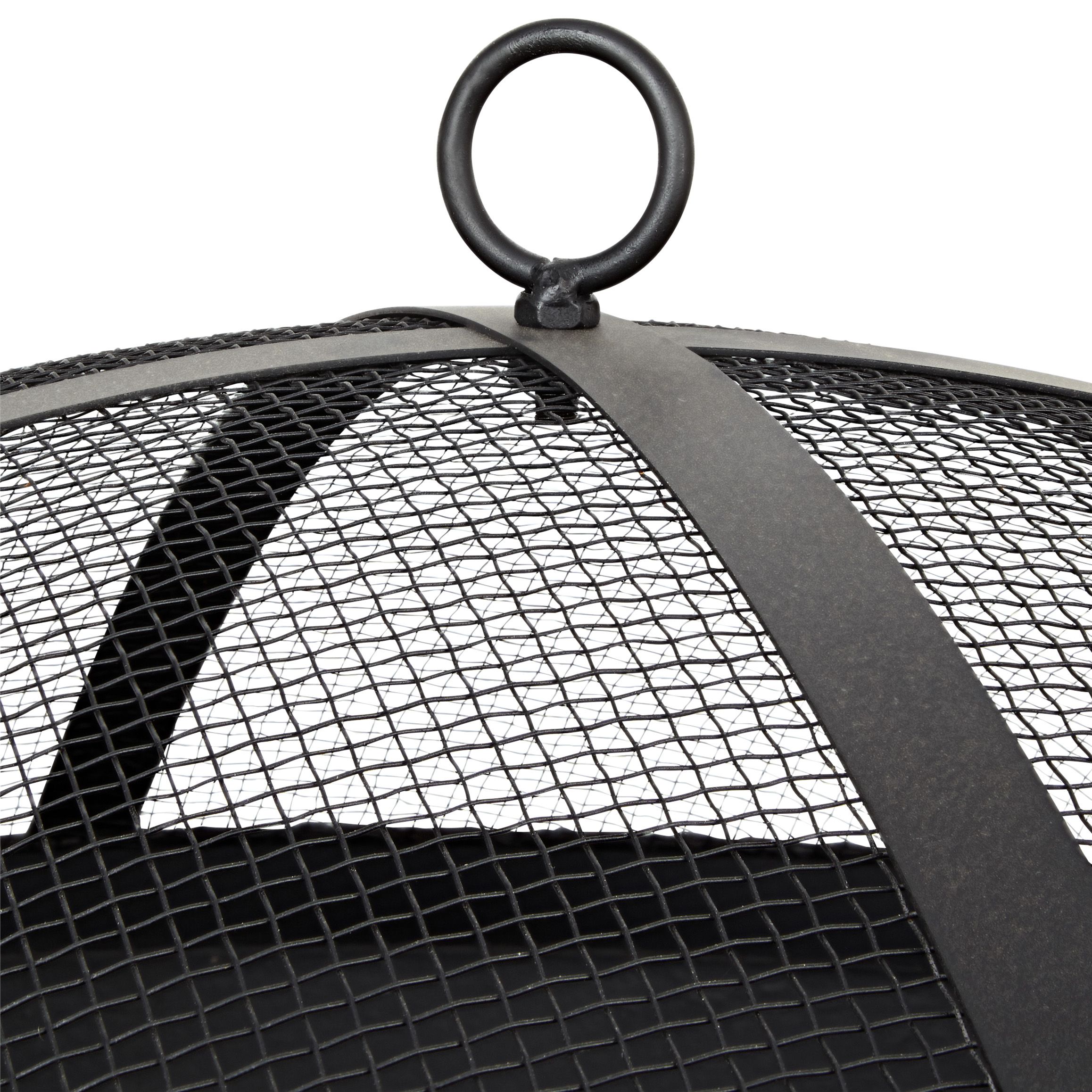 Blooma Ulong Cast iron & steel Black Round Firepit