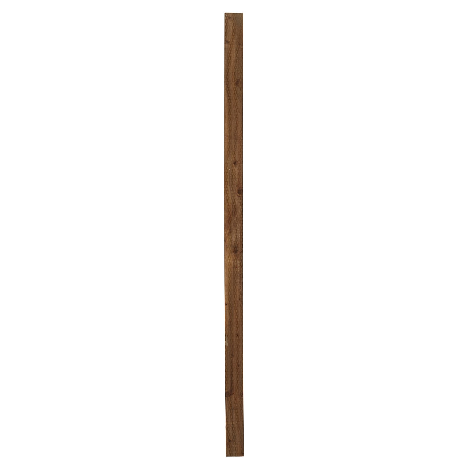 Blooma Unslotted Square Wooden Fence post (H)2.4m (W)100mm
