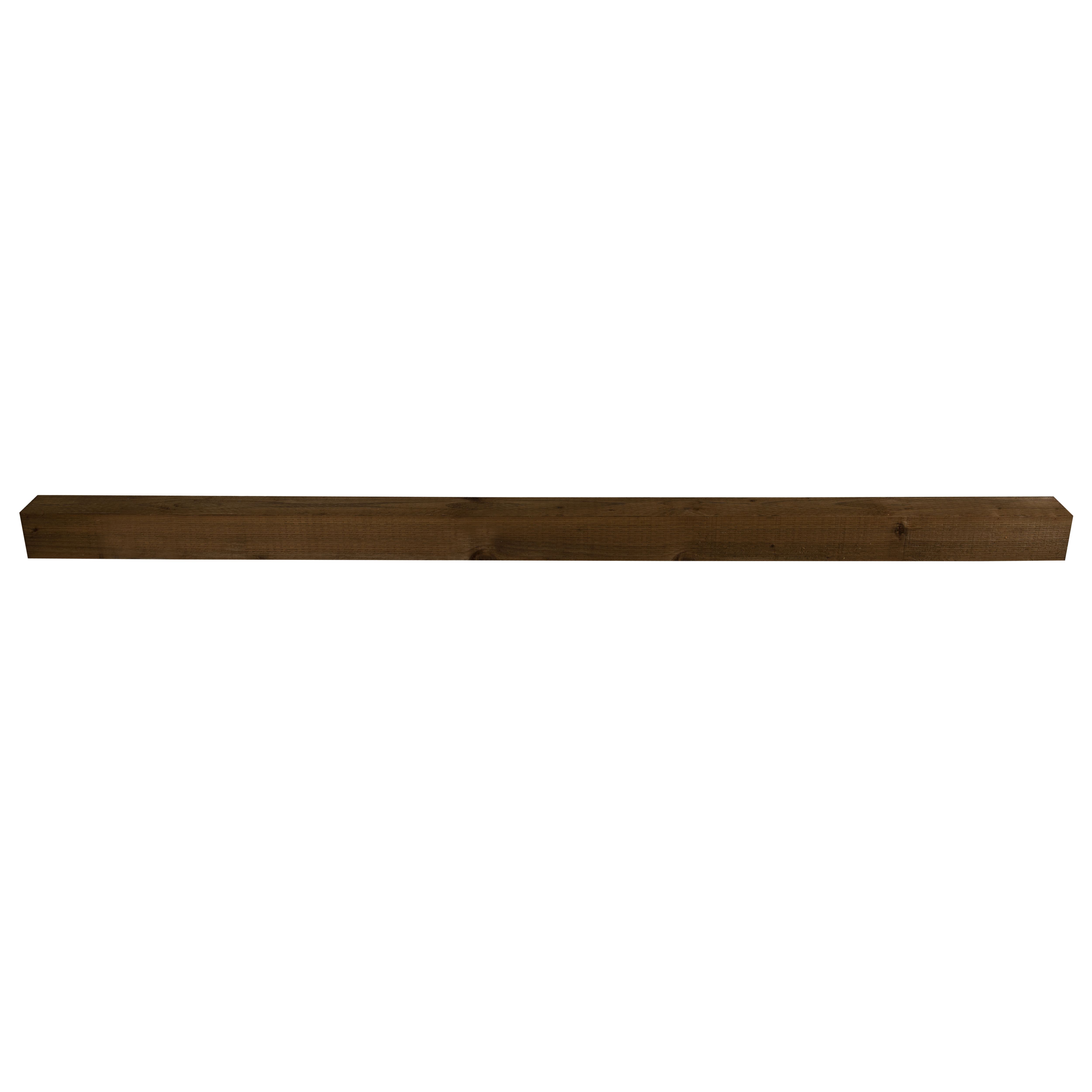Blooma Unslotted Square Wooden Fence post (H)2.4m (W)100mm
