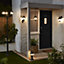 Blooma Varennes Black Mains-powered Halogen Outdoor Wall light