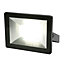 Blooma Weyburn Black Mains-powered Cool white Floodlight 800lm