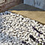 Blooma White Marble Rounded pebbles, Large 22.5kg Bag