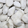 Blooma White Stone Cobbles, Large 22.5kg Bag