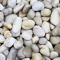 Blooma White Stone Pebbles, 5kg Bag