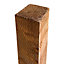 Blooma Wood Brown Square Fence post (H)1.8m (W)90mm