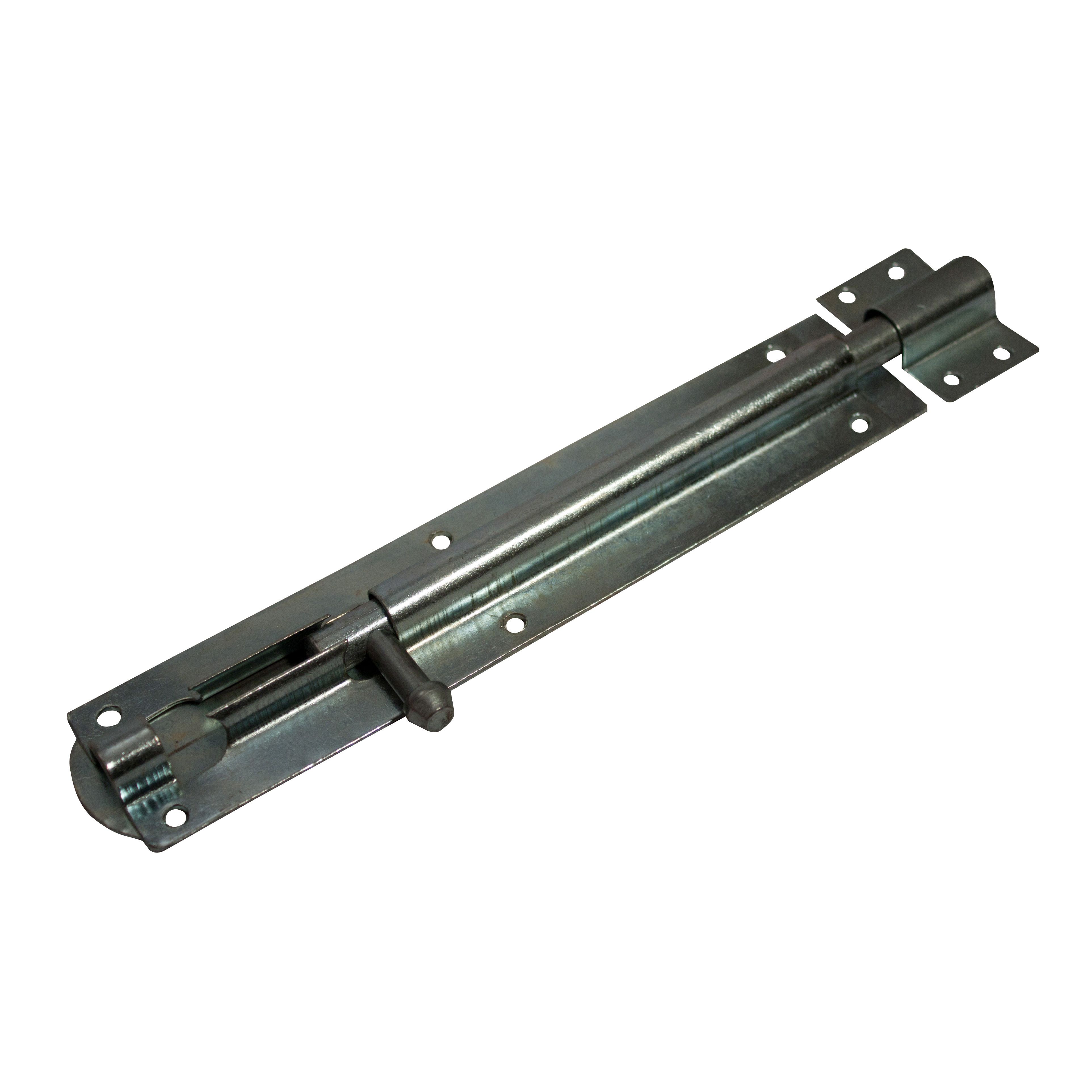 Blooma Zinc-plated Steel Deadbolt Barrel Gate bolt, (L)204mm
