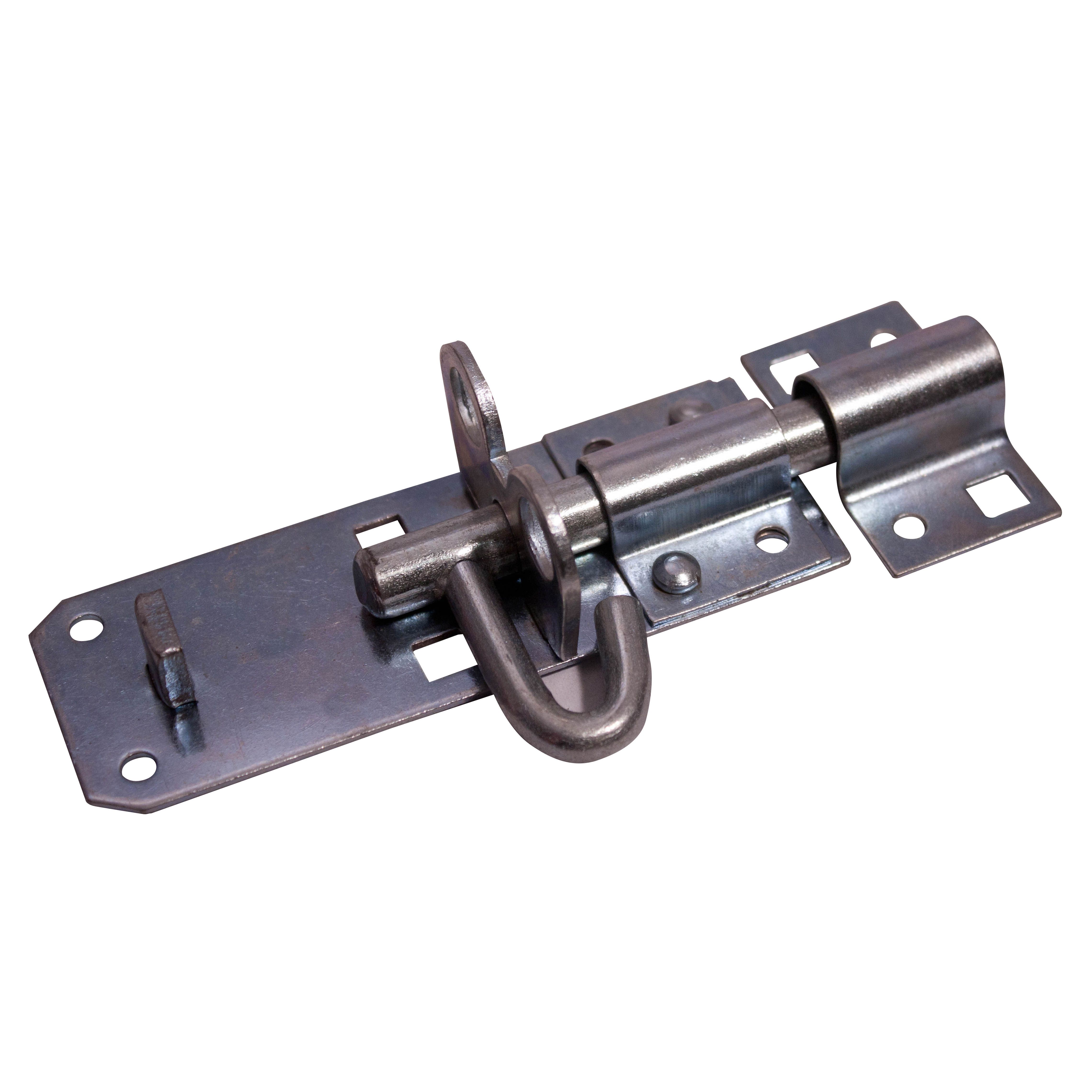 Blooma Zincplated Steel Deadbolt Brenton Gate bolt, (L)102mm at B&Q