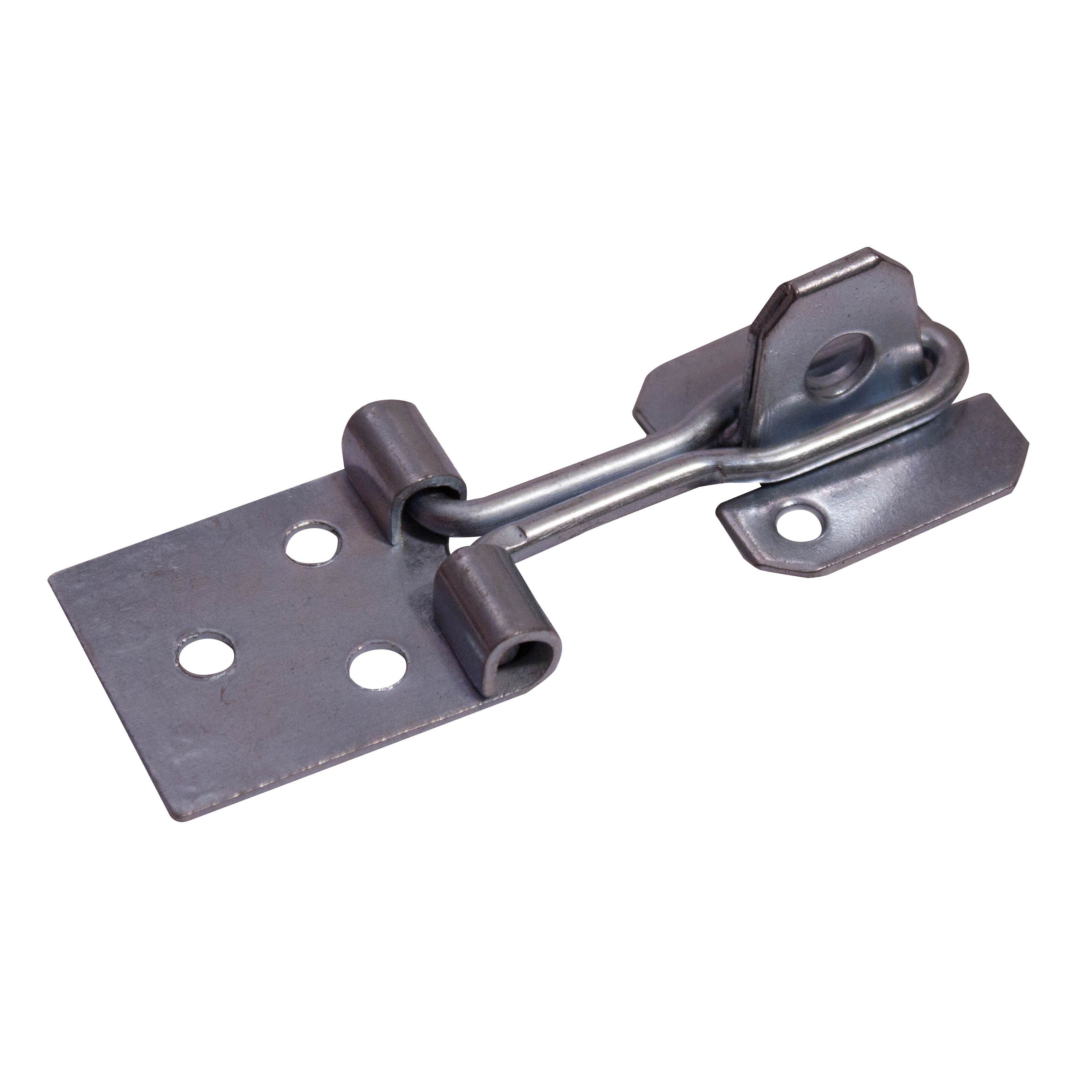 Blooma Zinc-plated Steel Hasp & staple, (L)76mm (W)28.5mm | DIY at B&Q