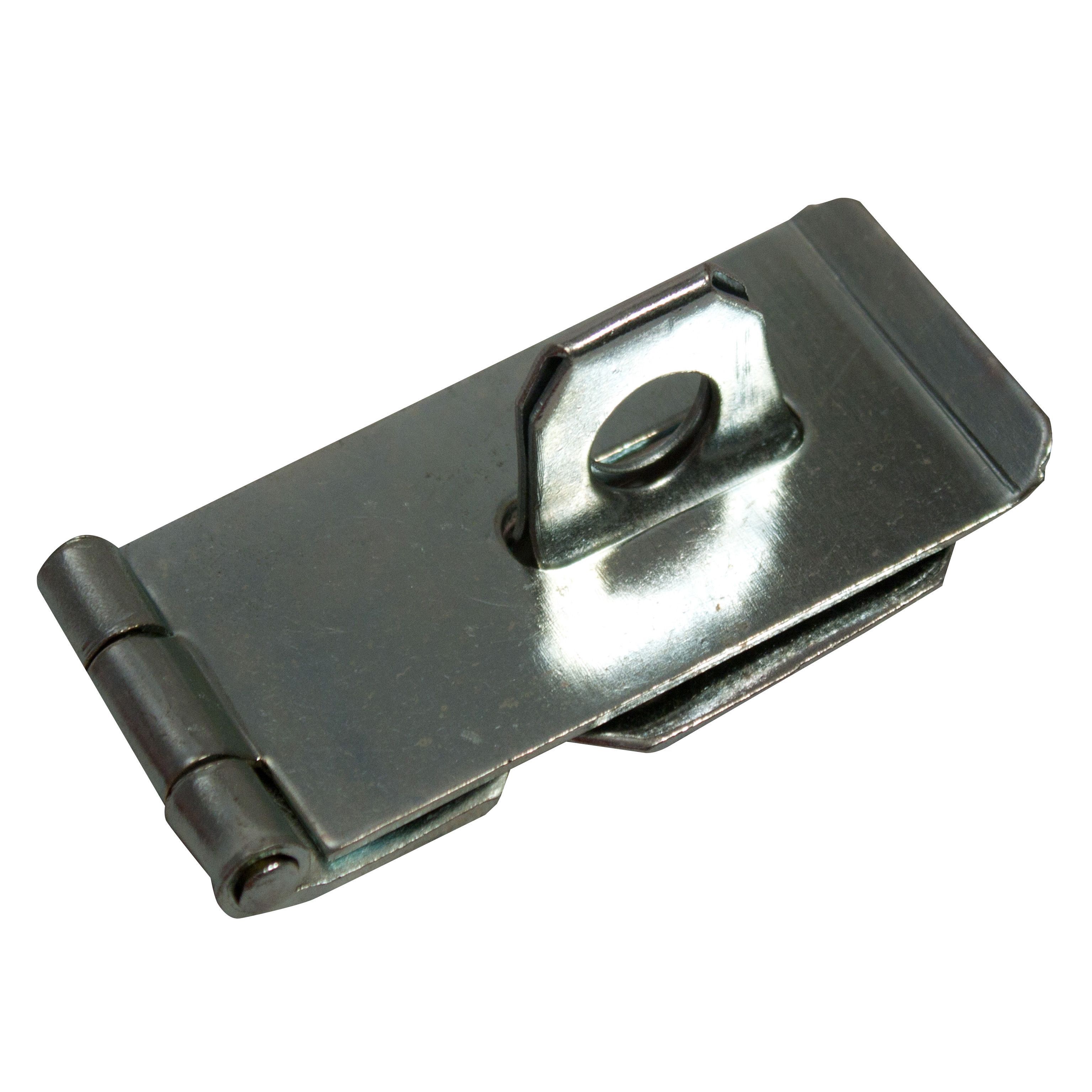 Blooma Zinc-plated Steel Hasp & staple, (L)76mm (W)39mm