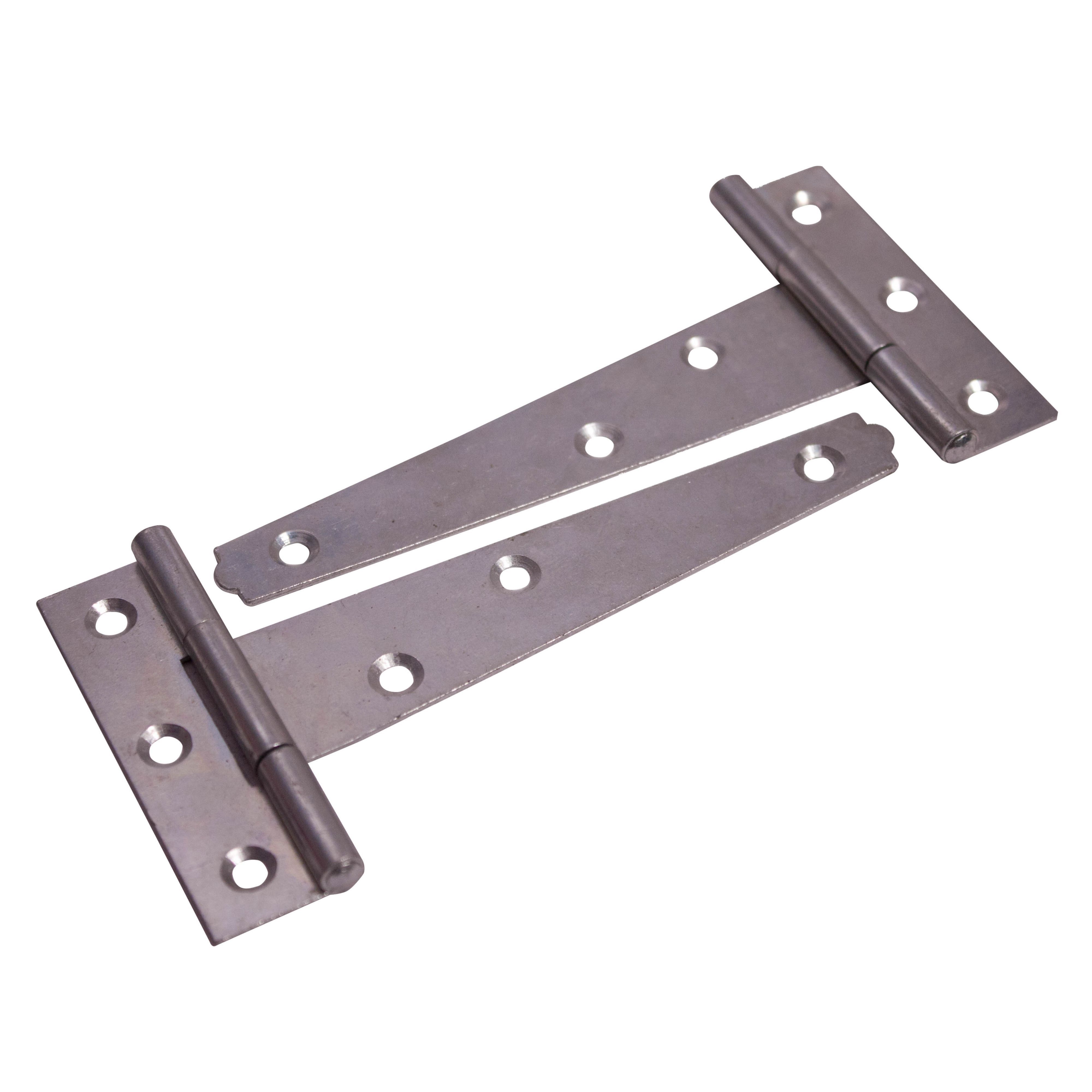 Blooma Zinc-plated Steel Tee hinge (L)102mm, Pack of 2 | DIY at B&Q