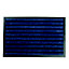 Blue, beige & grey Stripe barrier Door mat, 120cm x 80cm