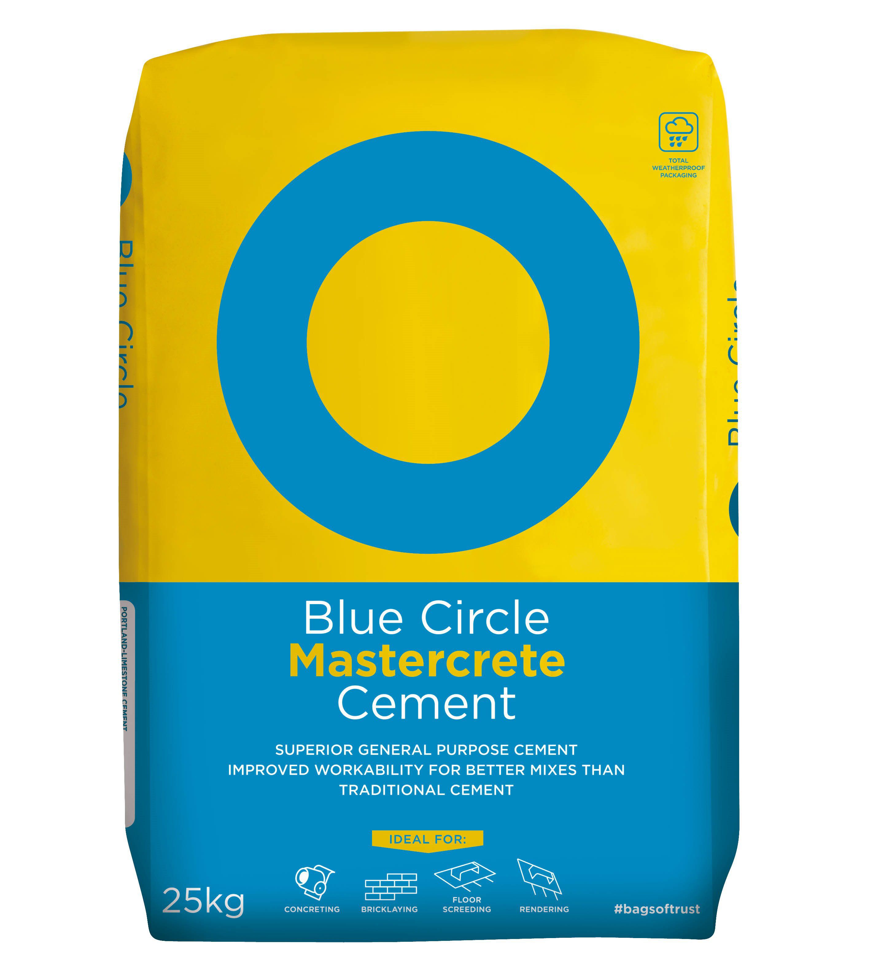 Blue Circle Mastercrete Grey Cement, 25kg Bag