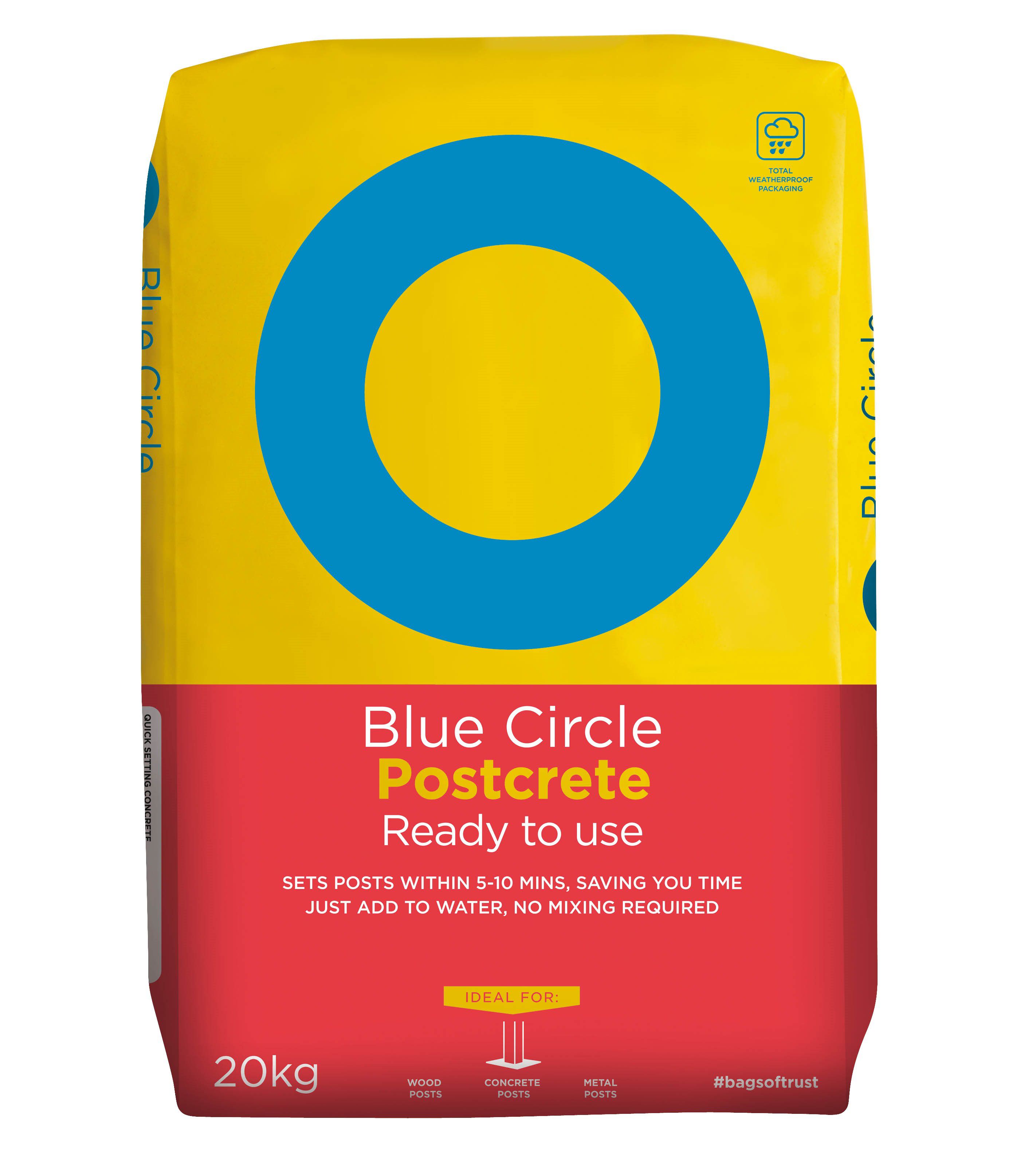 Blue Circle Postcrete, 20kg Bag - Ready mixed | DIY at B&Q