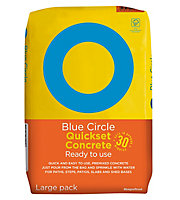 Blue Circle Quick set Concrete, 20kg Bag - Ready mixed