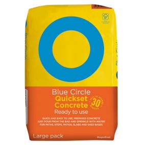 Blue Circle Quick set Concrete, 20kg Bag - Ready mixed