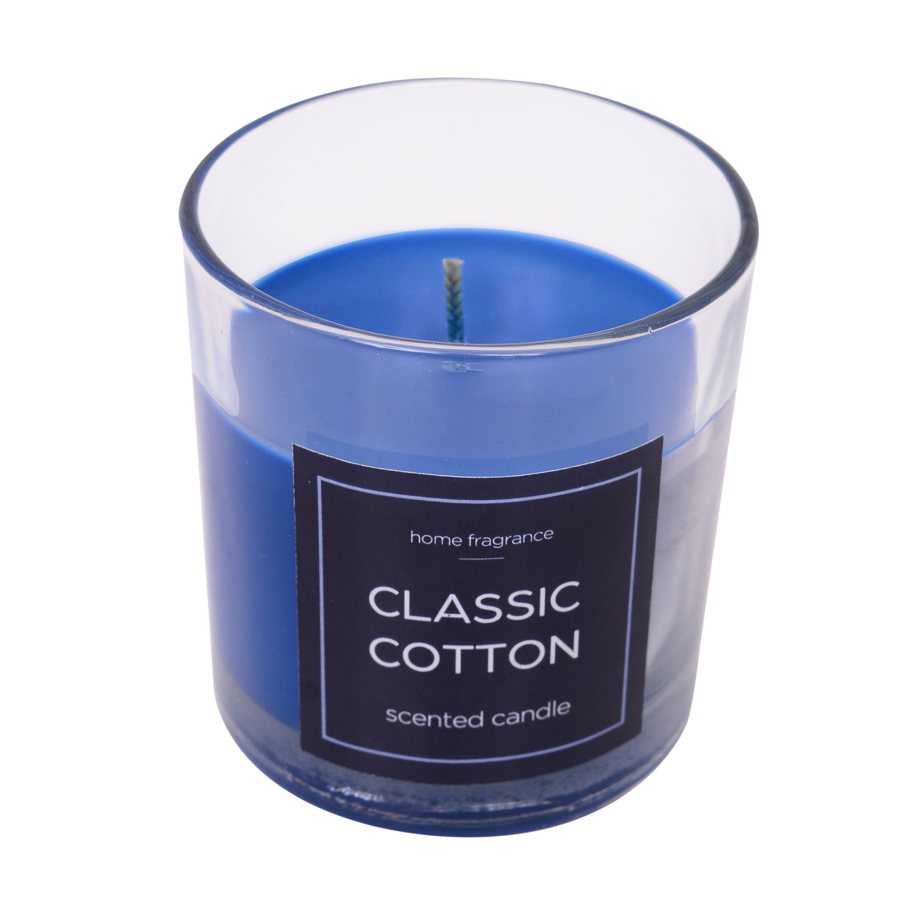 Blue Classic cotton Jar candle Medium DIY at B&Q