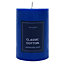 Blue Classic cotton Pillar candle 315g, Medium